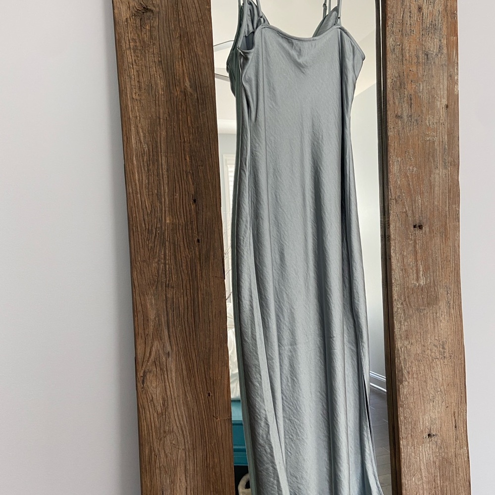 Ice Blue Slip Dress